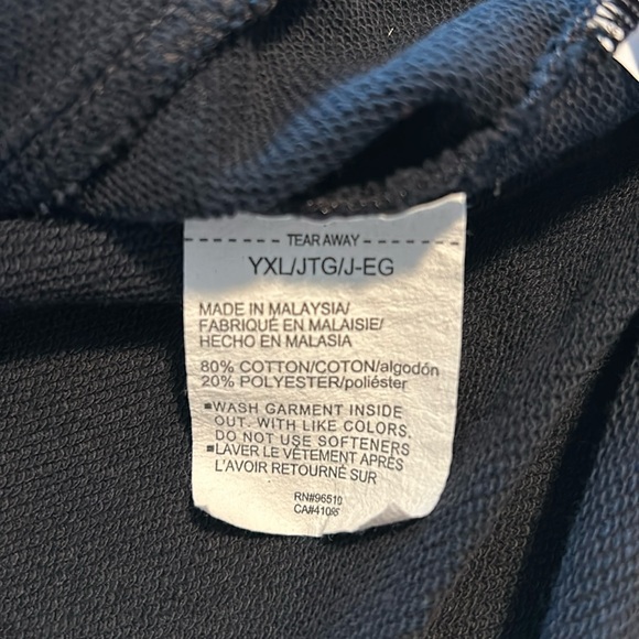 Under Armour Hoodie Youth Size XL Black Neon Green Front Pocket - Picture 5 of 6